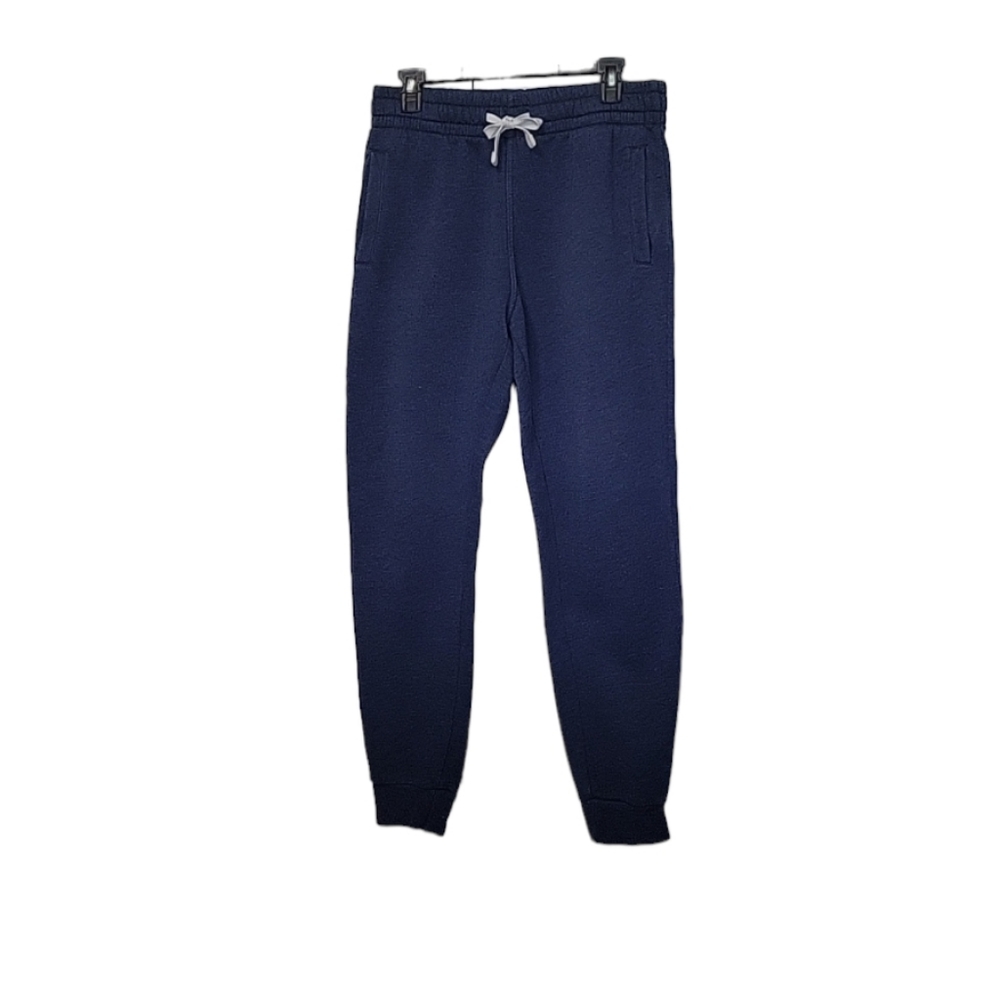 Mens Fleece Dark Blue Joggers Size M
